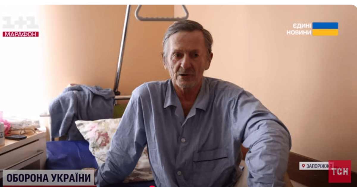 На Запорожье раненый 64-летний мужчина пешком вышел из «серой зоны» под обстрелами