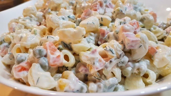 Рецепт турецкого салата с макаронами и овощами