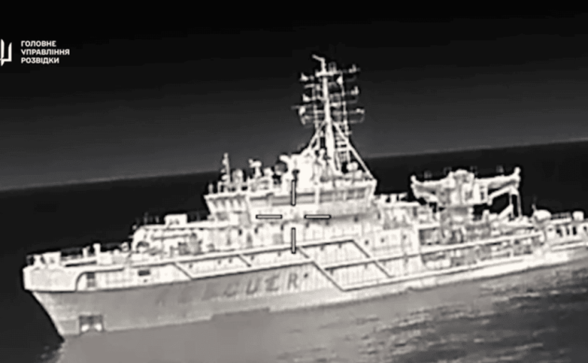 Дрони ГУР пошкодили корабель росіян у Чорному морі: що відомо (відео) ➤ Prozoro.net.ua