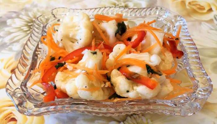 Салат из цветной капусты по-корейски