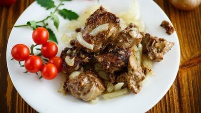 Нежная куриная печень в ароматном луковом кляре