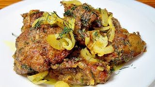 Нежная куриная печень в ароматном луковом кляре