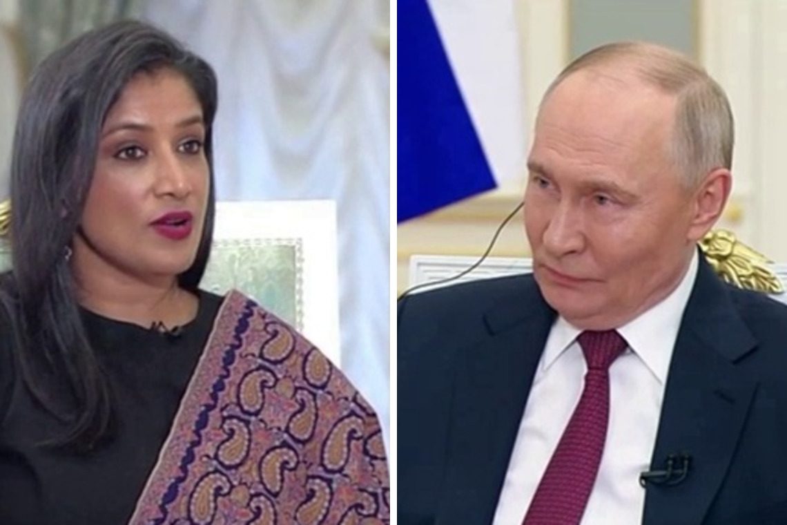 Журналистка в Индии загнала Путина в ступор вопросом об Украине ➤ Prozoro.net.ua