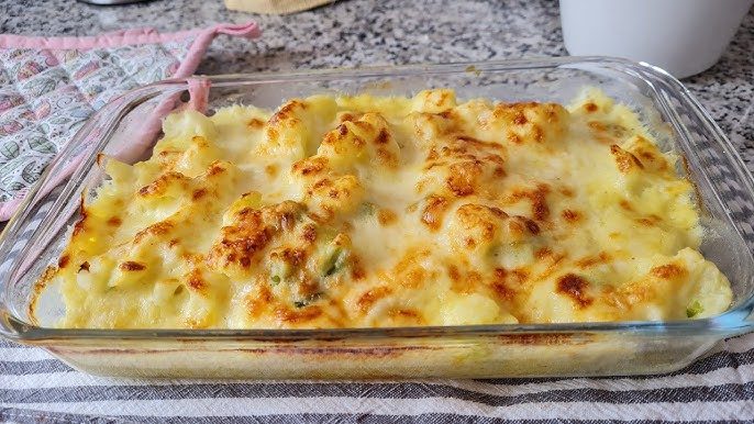 Запеканка из цветной капусты и курицы