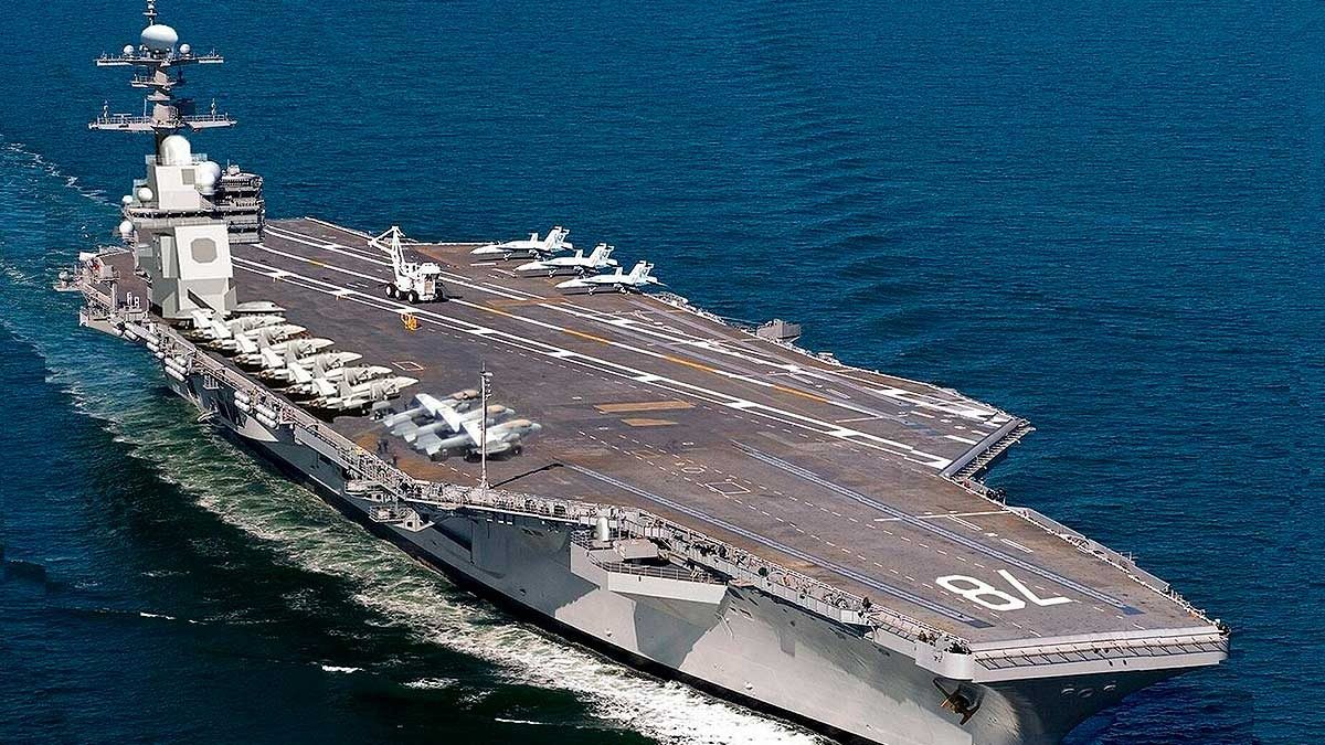 США впервые вывели в море новый суперавианосец