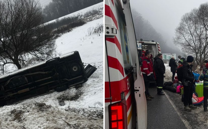 На Закарпатті автобус із дітьми злетів у кювет: є постраждалі (фото) ➤ Prozoro.net.ua