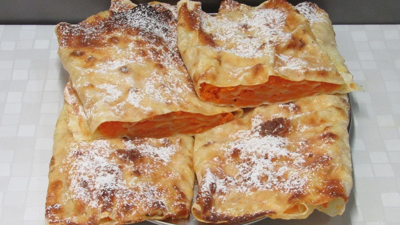 Лаваш с тыквой и яблоками: быстрый десерт