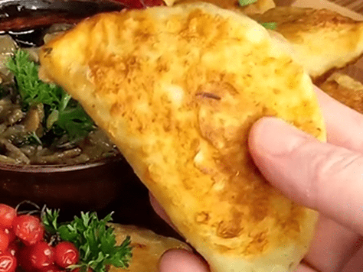 Карпатские рипляники с квашеной капустой