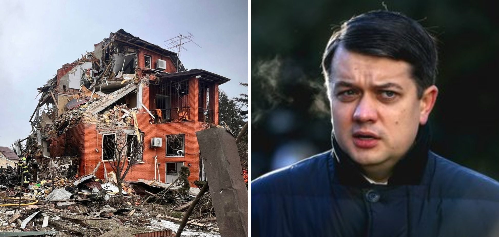 Під час нічної атаки на Київщину пошкоджено будинок нардепа Разумкова (фото, відео) ➤ Prozoro.net.ua