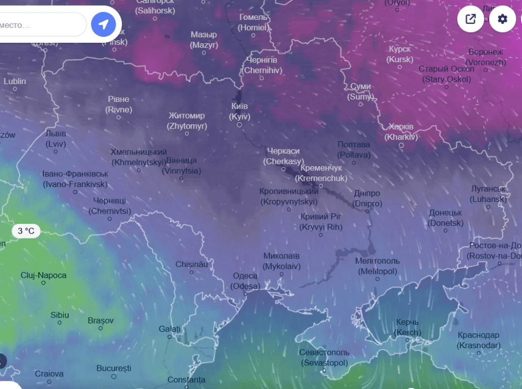 Люті морози накрили Україну, але оминули одну область 3 Люті морози накрили Україну, але оминули одну область