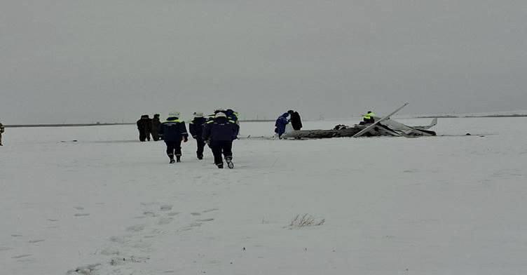 В Орске на РФ разбился самолет, весь экипаж погиб (видео)