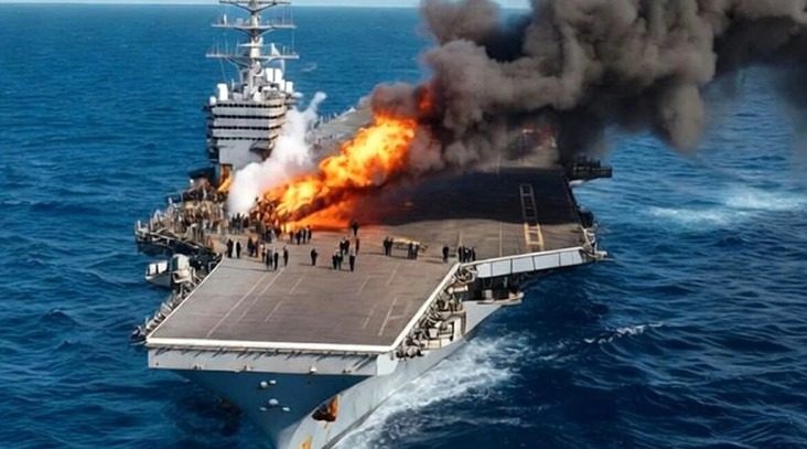 Тушили 30 часов: на авианосце США возник крупный пожар, — NYT