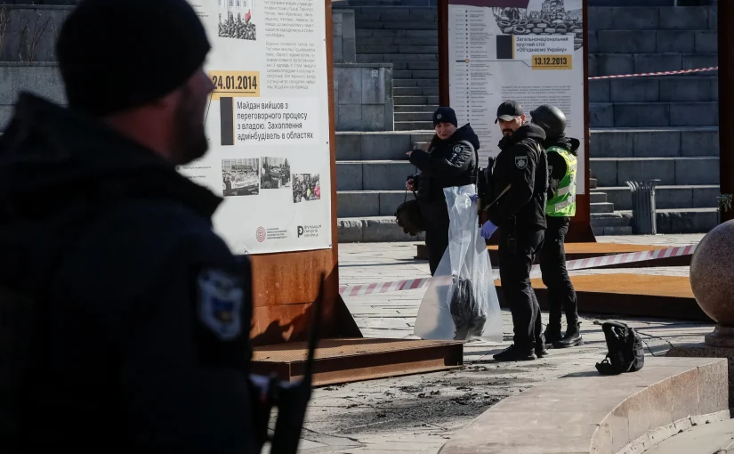 Київ цілий ранок атакували дрони: уламки БПЛА впали біля монумента Незалежності (фото) ➤ Prozoro.net.ua