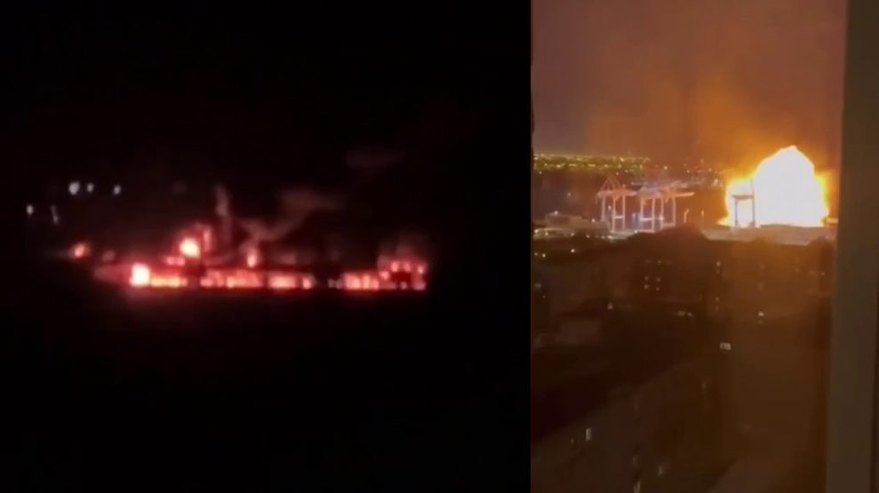 У порту «Новоросійськ» СБУ та СОУ атакували військові кораблі РФ (відео)