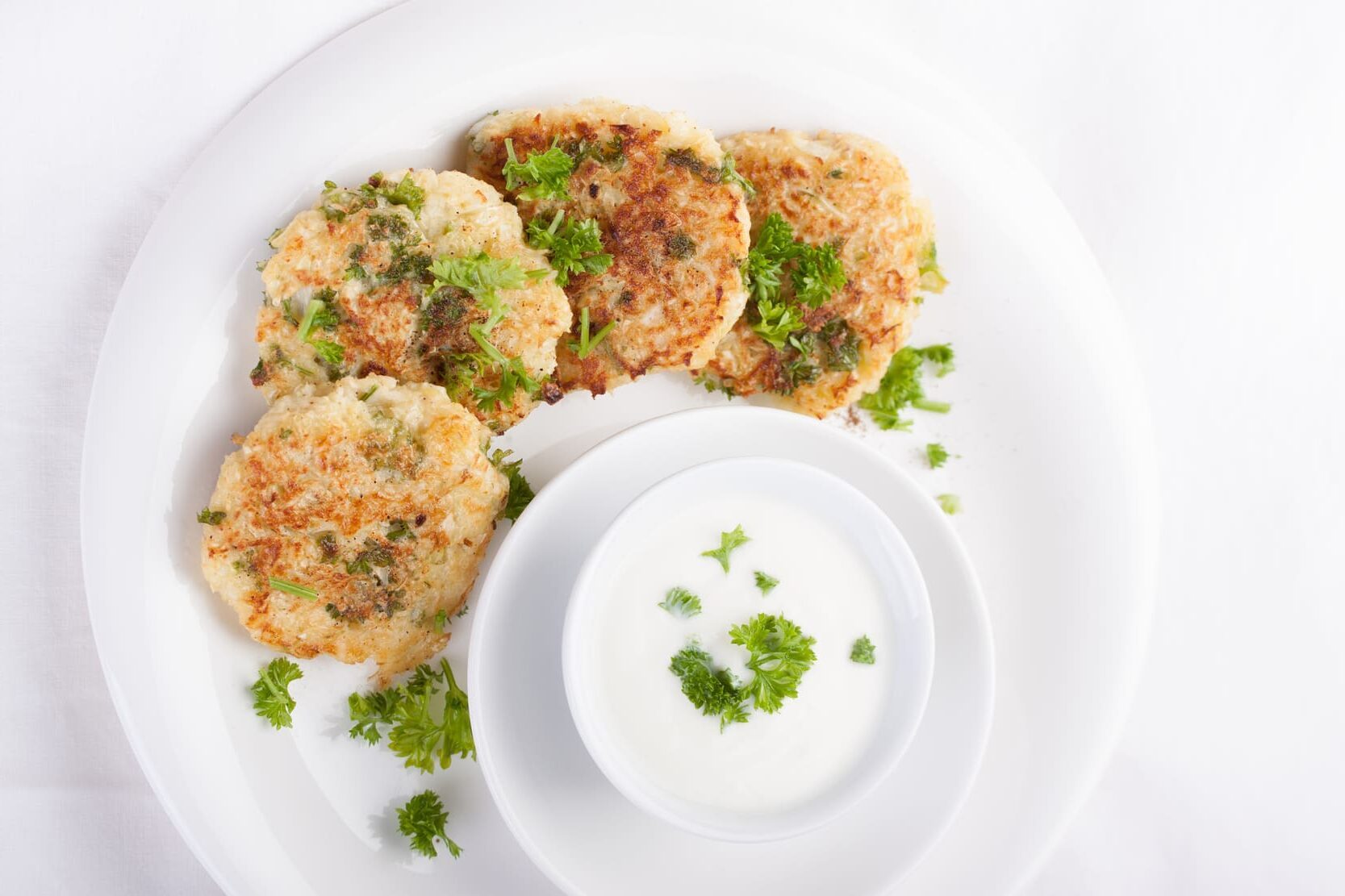 Оладьи на кефире с мясной начинкой