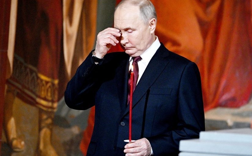 Свеча «крови»: Путин удивил циничным поздравлением на Пасху ➤ Prozoro.net.ua