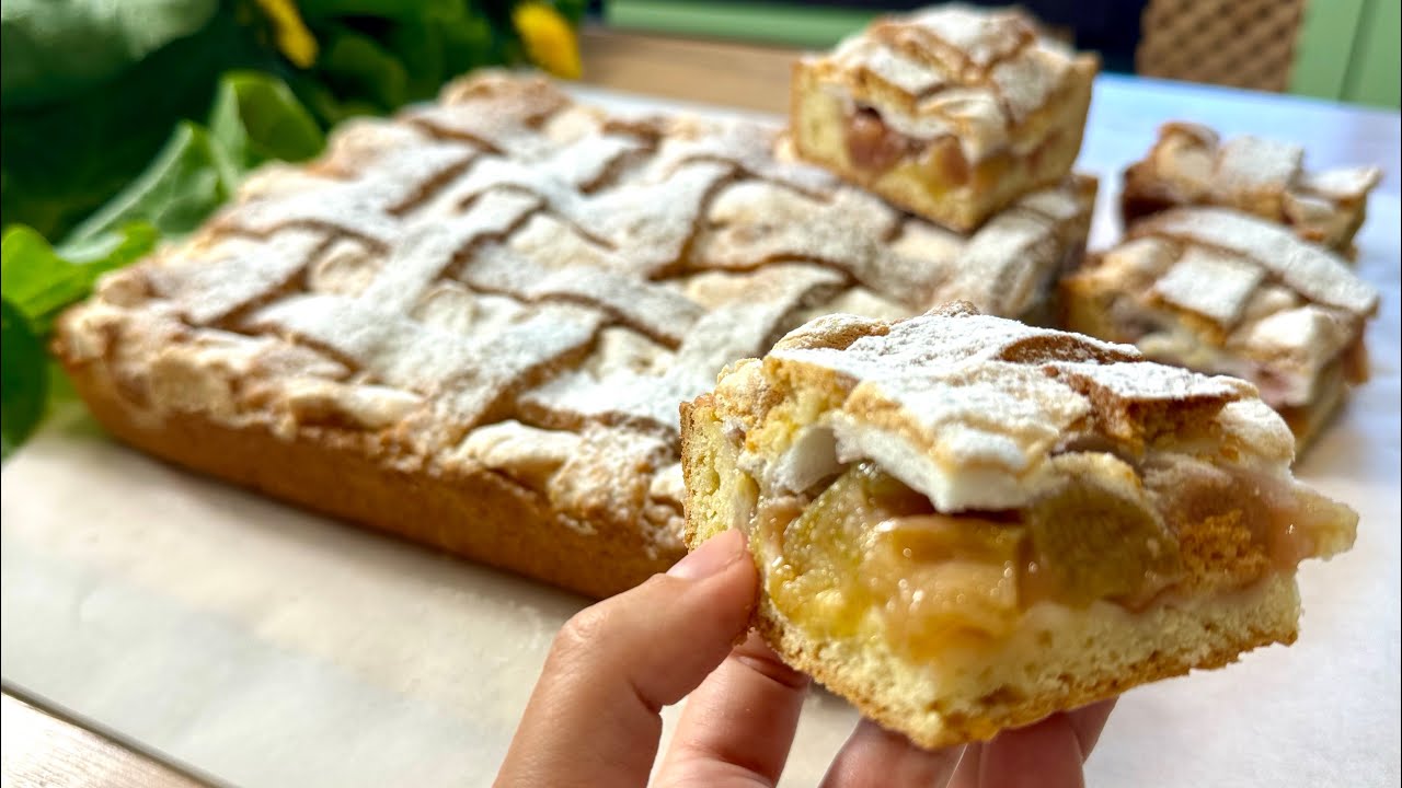 Пирог с ревенем: простая выпечка с ярким вкусом ➤ Главное.net