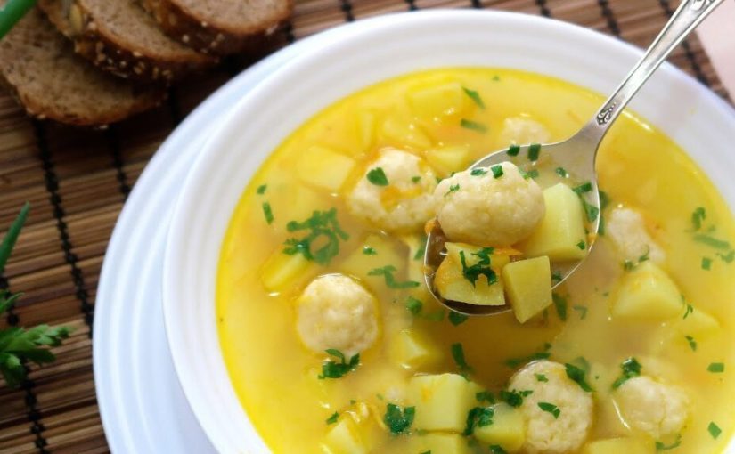 Куриный суп с сырными шариками: очень нежный вкус ➤ Prozoro.net.ua