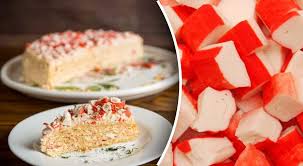Вафельный торт с крабовыми палочками ➤ Главное.net