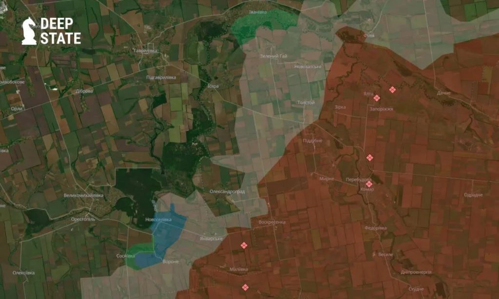 ВСУ продвинулись в Днепропетровской области: карта