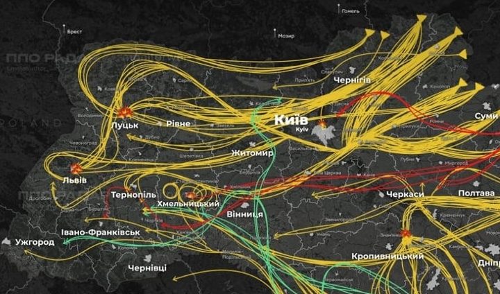 13 мая «Шахеды» шли по странному курсу: в чем была задумка ➤ Главное.net