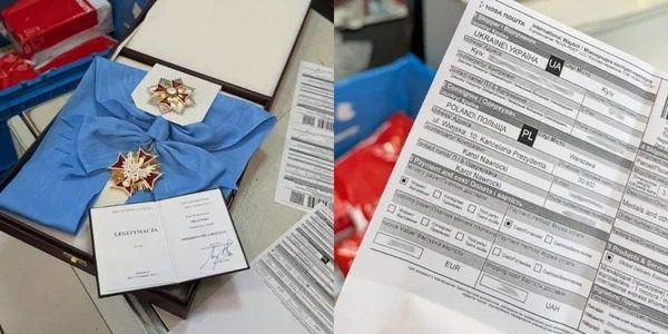 Зеленский отправил Навроцкому орден "Новой почтой" (фото) 3 Зеленский отправил Навроцкому орден "Новой почтой" (фото)