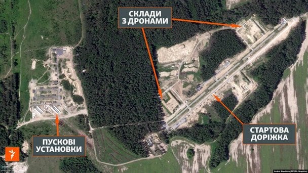 Росія розгорнула нові бази для запуску «Шахедів» біля Білорусі (фото) 4 Росія розгорнула нові бази для запуску «Шахедів» біля Білорусі (фото)