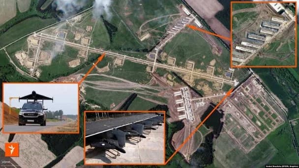 Росія розгорнула нові бази для запуску «Шахедів» біля Білорусі (фото) 7 Росія розгорнула нові бази для запуску «Шахедів» біля Білорусі (фото)