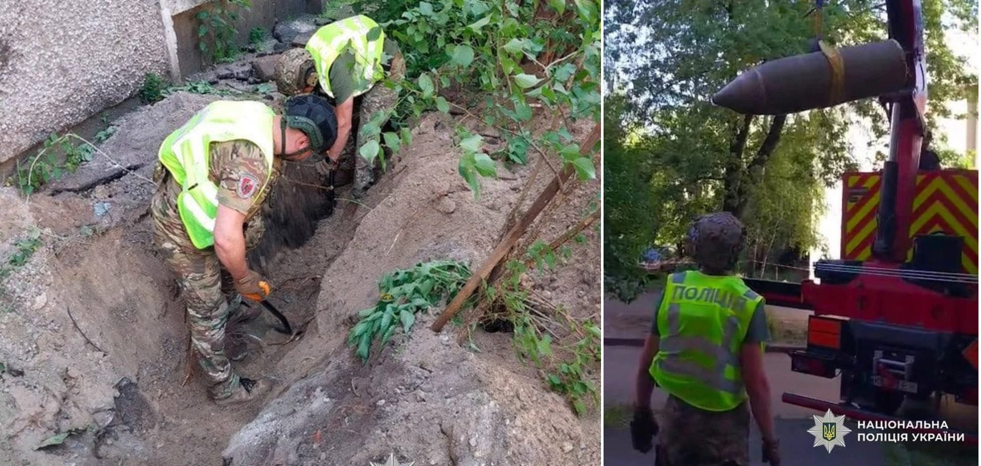 В Киеве после атаки обнаружили неразорванную ракету (фото)