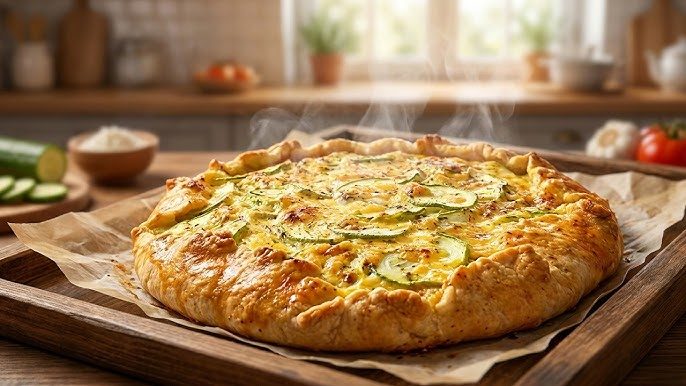 Кабачковый пирог с фетой и пармезаном ➤ Prozoro.net.ua