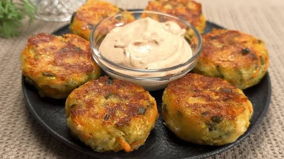 Котлеты из кабачков с мясным фаршем