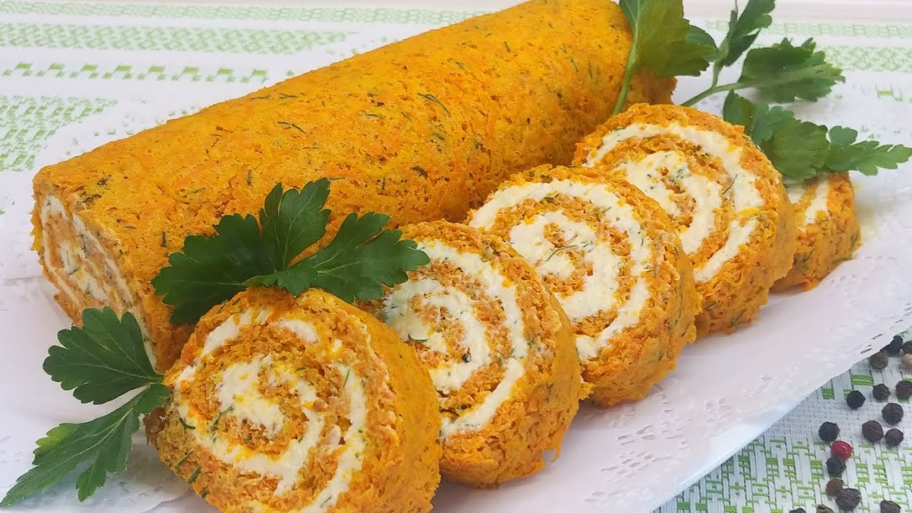 Морквяний рулет: рецепт без борошна