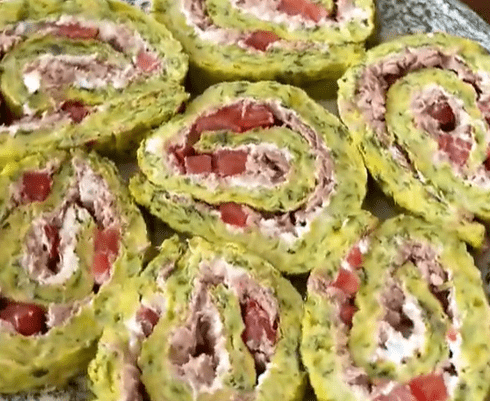 Рулет из кабачков с тунцом: легкая и вкусная закуска ➤ Главное.net